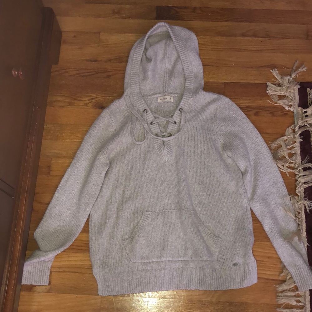 Lace Up Sweater
